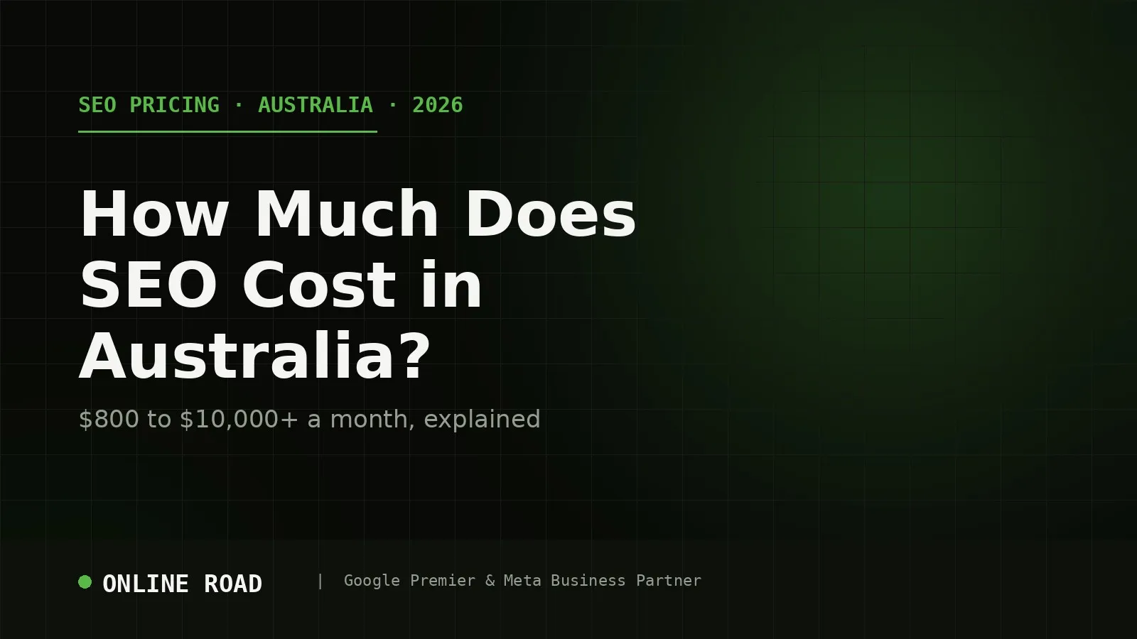How much SEO costs in Australia in 2026, from entry-level local packages to enterprise retainers.